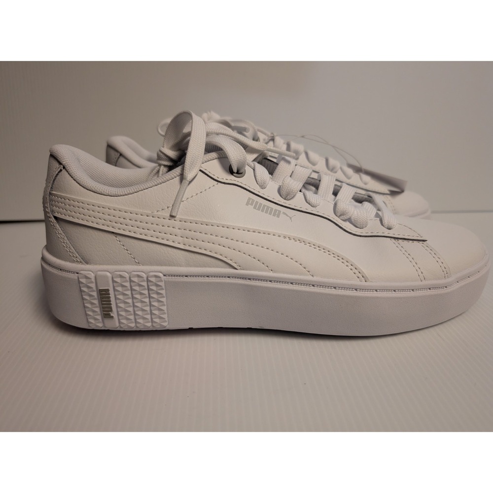 PUMA Women Shoes 10‎ Cali Smash Platform Sneaker White Sporty Classic Lace Up